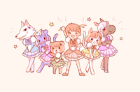 Image 1 of Animal Crossing Magical Girls Print
