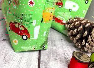 Image of Quilted Christmas Cars/Gusset Bottom Bags