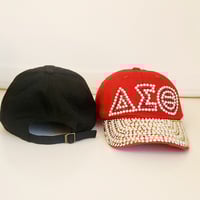 Image 2 of Pearl/Bling Symbol Cap (Red or Black)