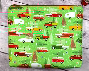 Image of Quilted Christmas Cars/Gusset Bottom Bags