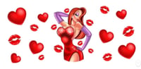 Image 2 of Jessica the rabbit UVDTF cup wrap 