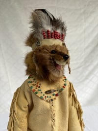 Image 1 of Native American on drum 