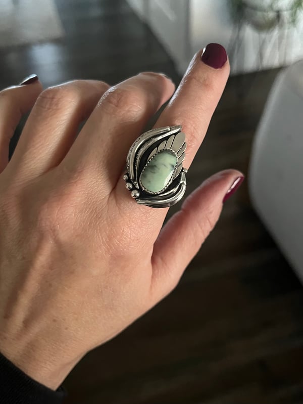 Image of Colina Verde Variscite Ring, Size 7.5