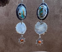 Image 4 of Royston, Antler, and Amber Earrings