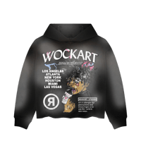 Image 1 of BLACK SUN-DRIED WOCKART HOODIE