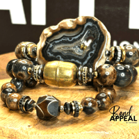 Image 1 of Agate w/Druzy Drip Center