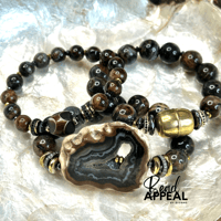 Image 6 of Agate w/Druzy Drip Center