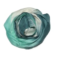 Image 5 of 10YD.  WINTERGREEN  HAND DYED SARI SILK RIBBON BY COLOR KISSED SILK