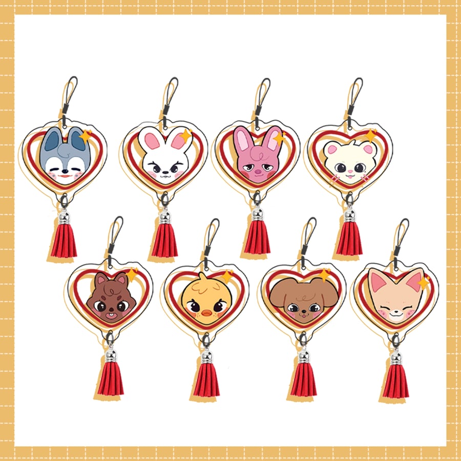 Image of ✧skzoo heart charms✧