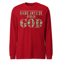 Image 2 of Soldier For God Dark Unisex Long Sleeve Tee