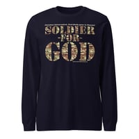 Image 3 of Soldier For God Dark Unisex Long Sleeve Tee