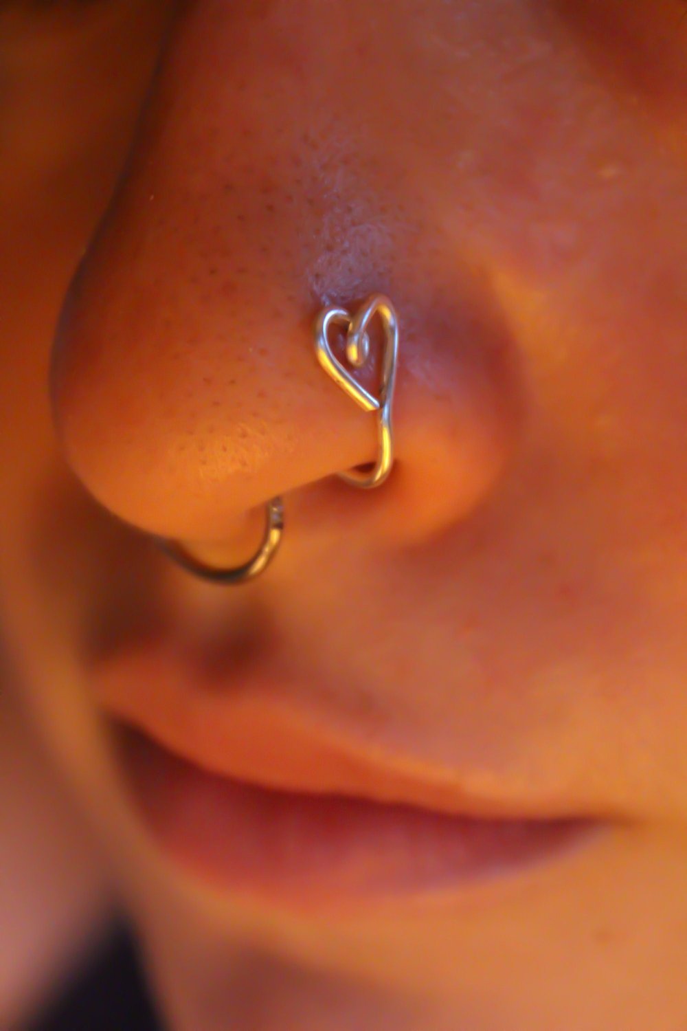 Image of Heart nose cuff (no piercing needed)
