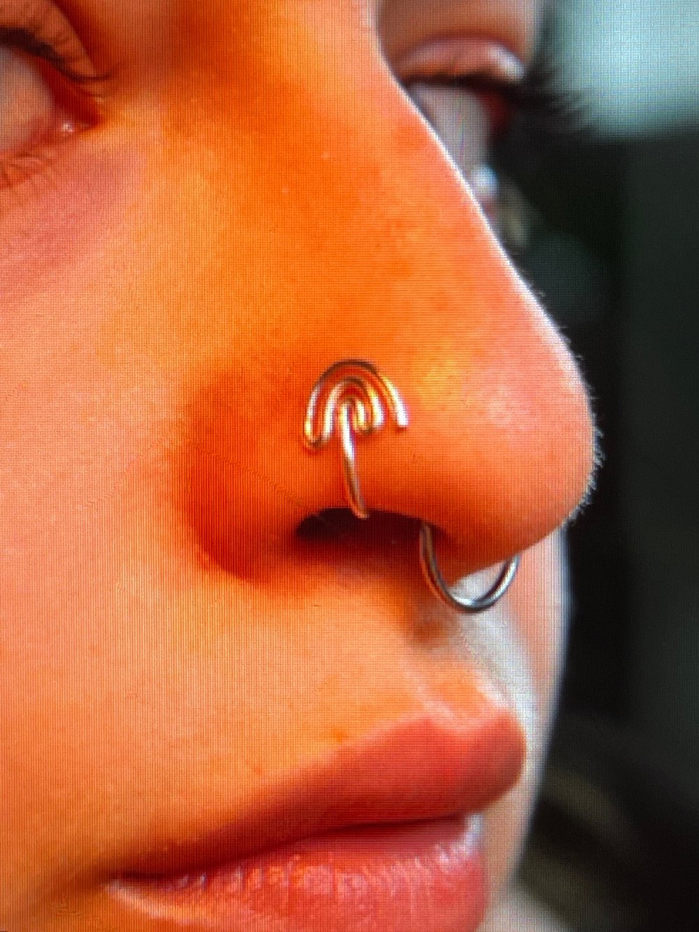 Image of Rainbow nose cuff (no piercing needed)