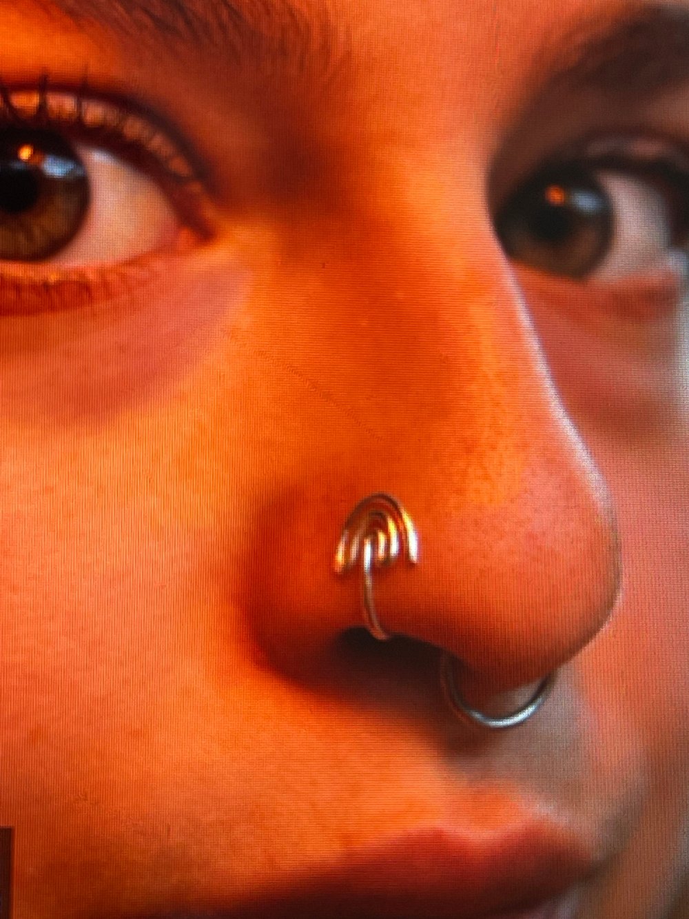 Image of Rainbow nose cuff (no piercing needed)