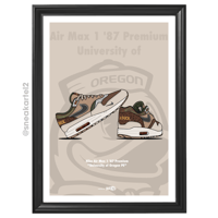 Image 2 of Sneaker Poster Air Max 1 "University of Oregon PE"