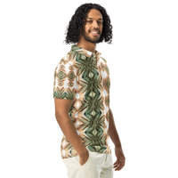 Image 2 of Desert Iguana Men’s Slim Fit Button Up Polo Shirt