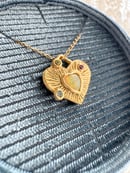 Image 3 of Opal Heart Gold Pendant