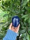 tiny deep blue vase