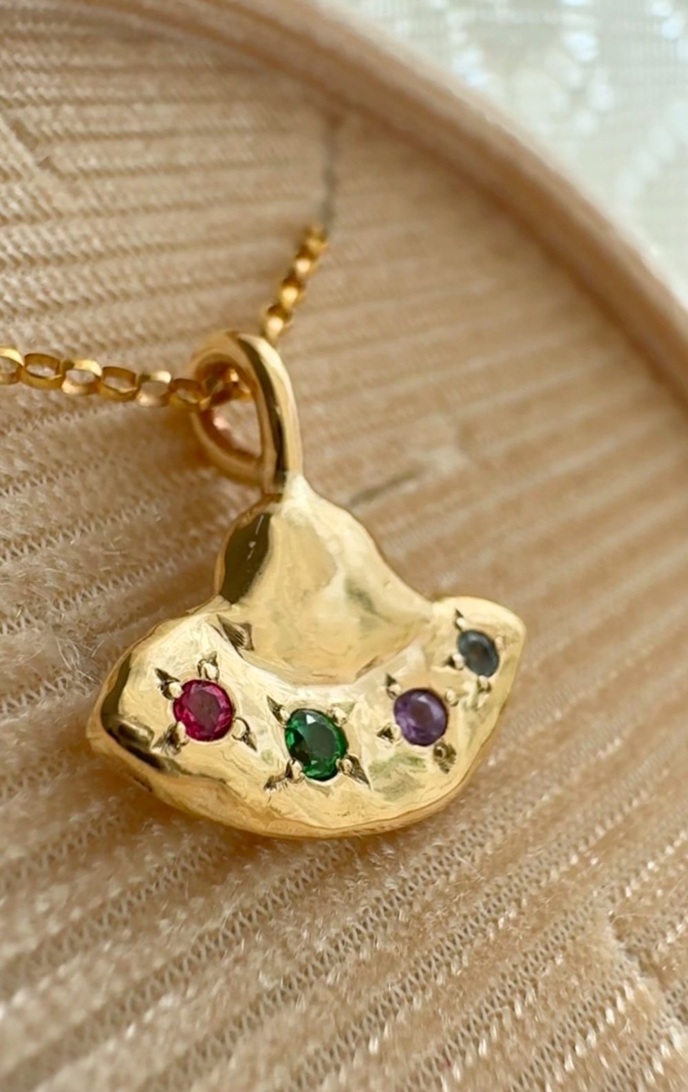 Image of Beam Me Up Gold Pendant