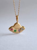 Image 1 of Beam Me Up Gold Pendant