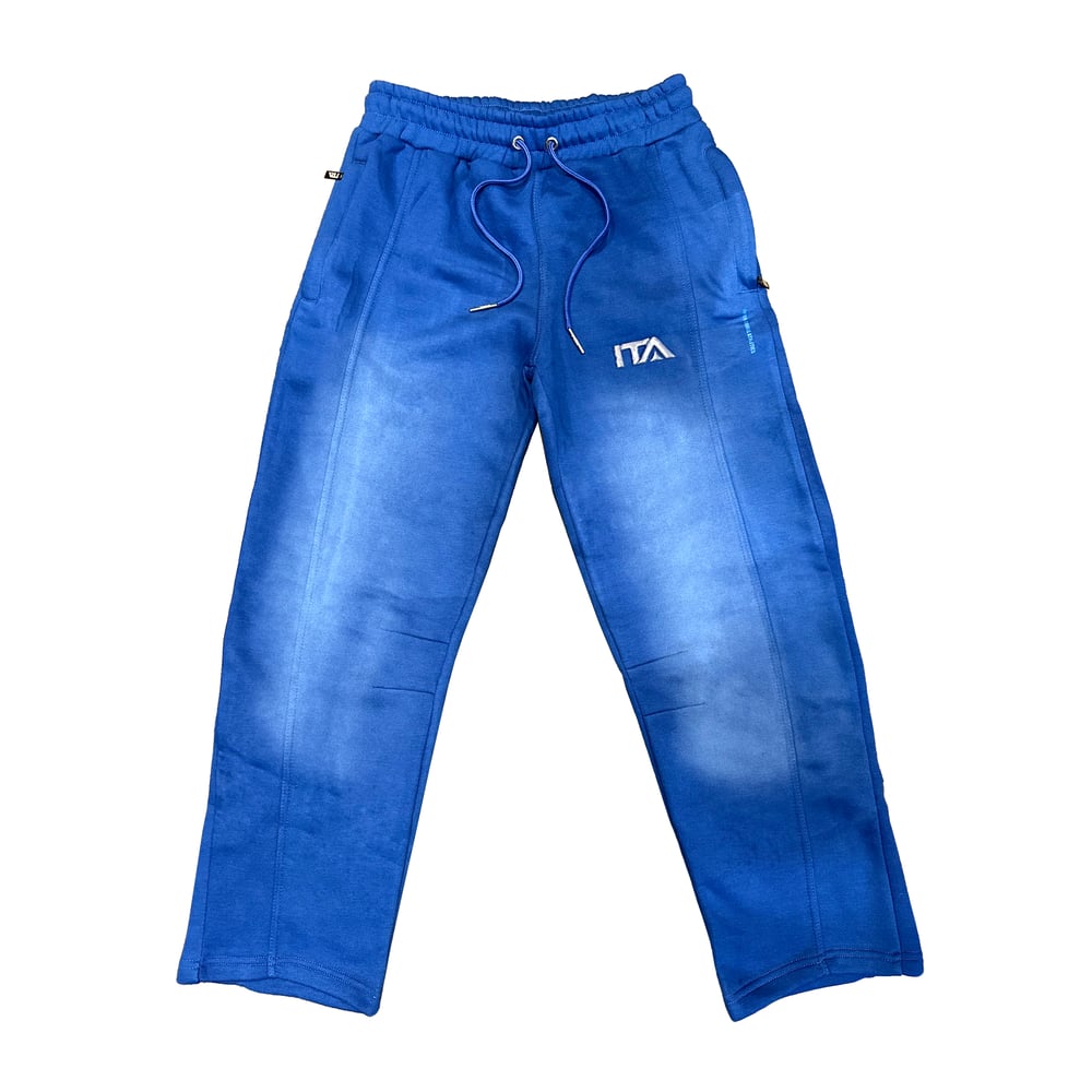 Image of Heavyweight Sunfaded Sweatpants Royal Blue