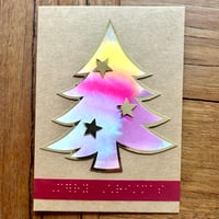 Image 1 of Hand painted Christmas Tree Cards