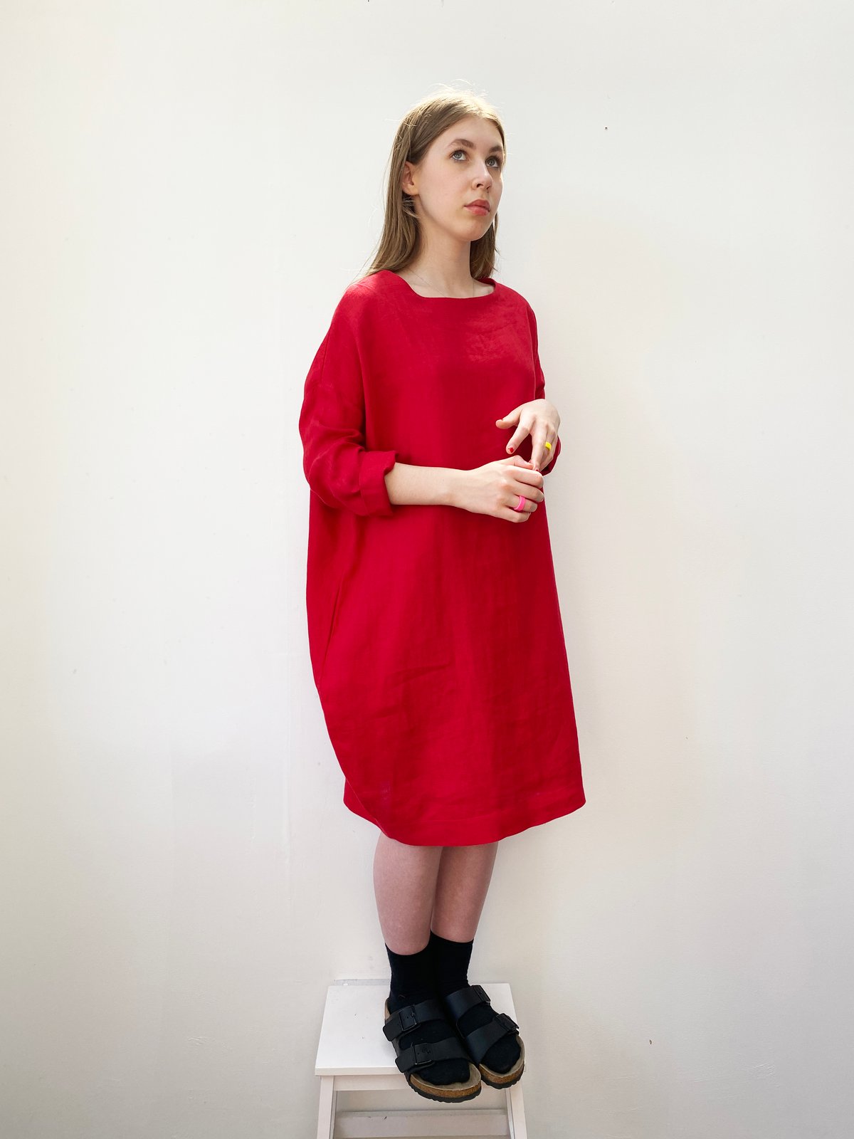 Image of Linen Cocoon Dress