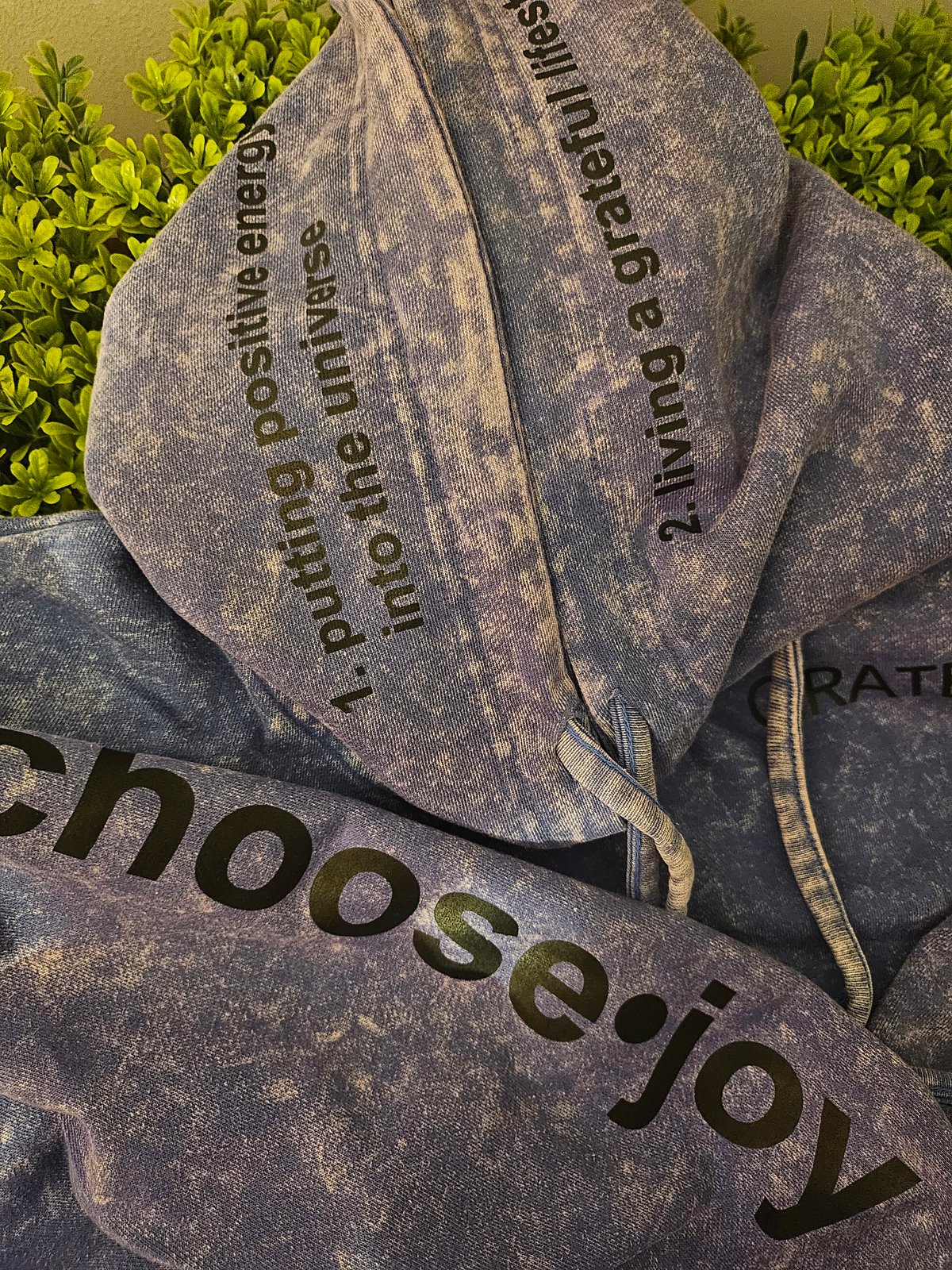 Image of CJ Mash Up Acid Wash Hoodie