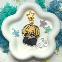 Aventurine Cat Cake Keychain