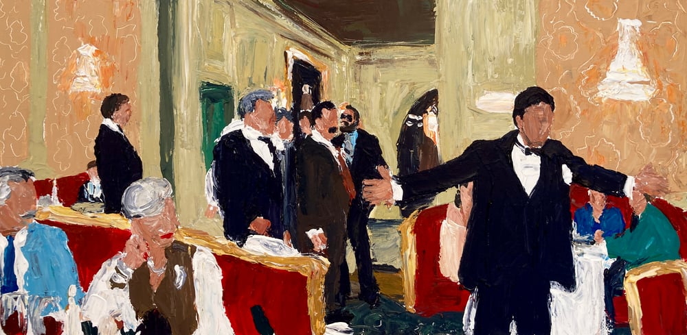 Image of Say goodnight to the bad guy original painting 