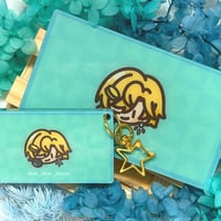 Image 2 of Glitter Aventurine Dollar Keychain/Block