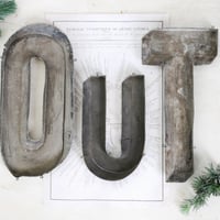 Image 5 of O.U.T. Zinc and Gilt Letters