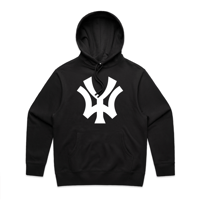 'WY' Classic Logo Hoodie - white/black