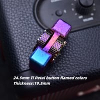 Image 2 of 24.5mm Petal button thick/thin