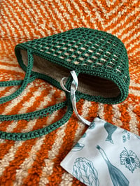 Image 1 of Moroccan Crochet Basket Bag