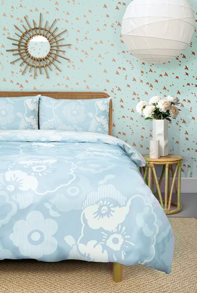 Image of Alice Duvet Cover Set - Powder Blue