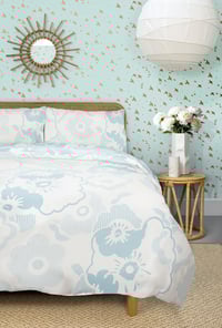 Image 2 of Alice Duvet Cover Set - Powder Blue