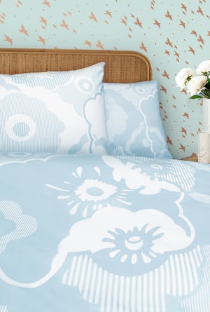 Image of Alice Duvet Cover Set - Powder Blue