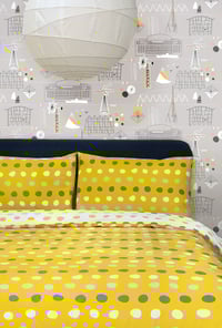 Image 5 of Dotty Duvet Cover Set - Mustard