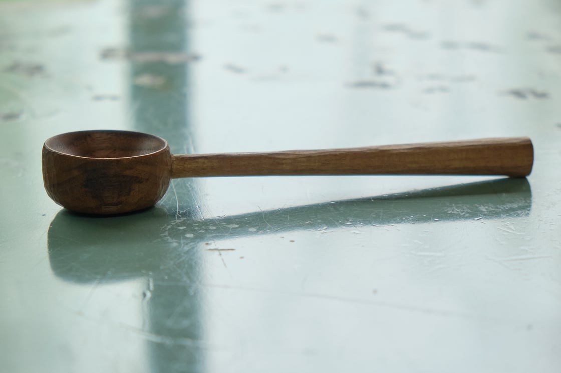 Image of Long Walnut Coffee Scoop - SC010