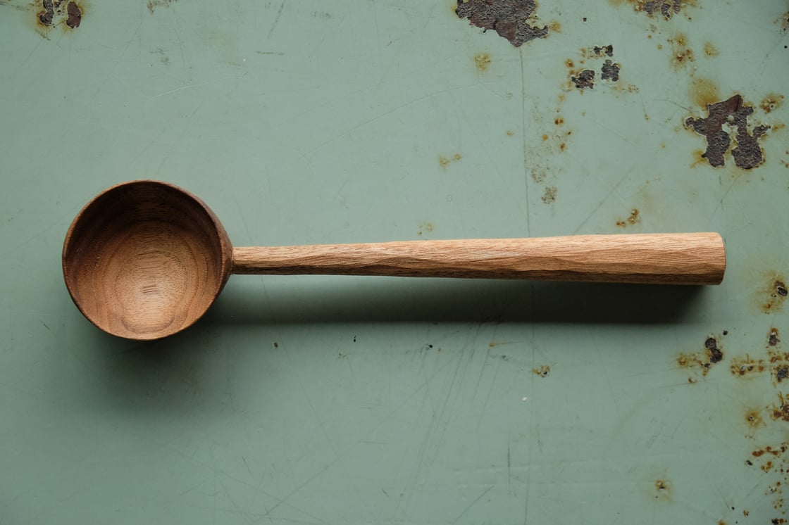Image of Long Walnut Coffee Scoop - SC010