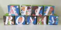 Image 4 of Peter Pan Inspired Wood Name Blocks,Peter Pan Blocks,Peter Pan Centrepiece 