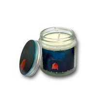 Image 1 of Ltd Edition Small Scented Travel Candle with Art Lid & Label 