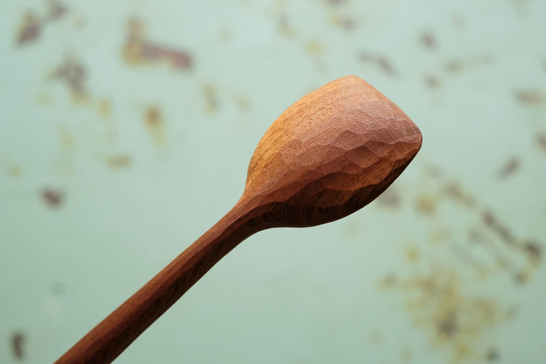 Image of Faceted Cooking Spoon/Spatula