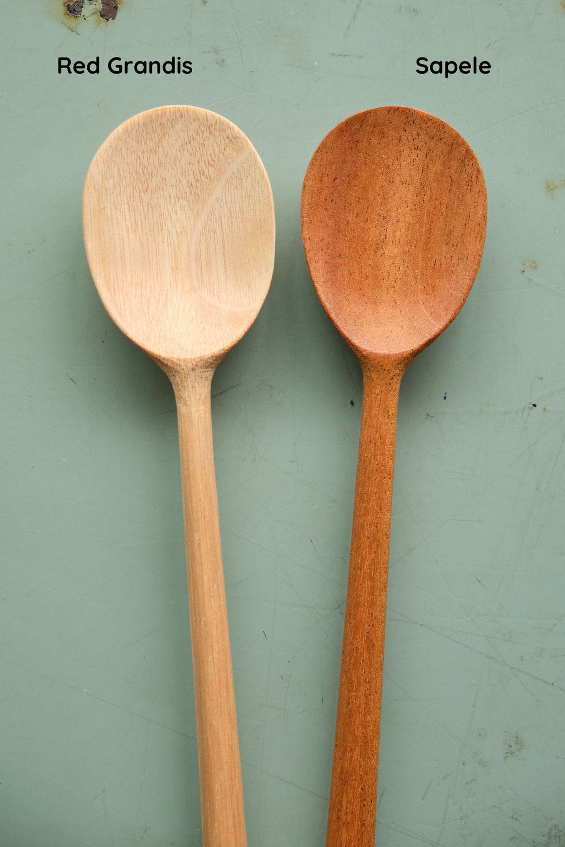 Image of Faceted Oval Cooking Spoons