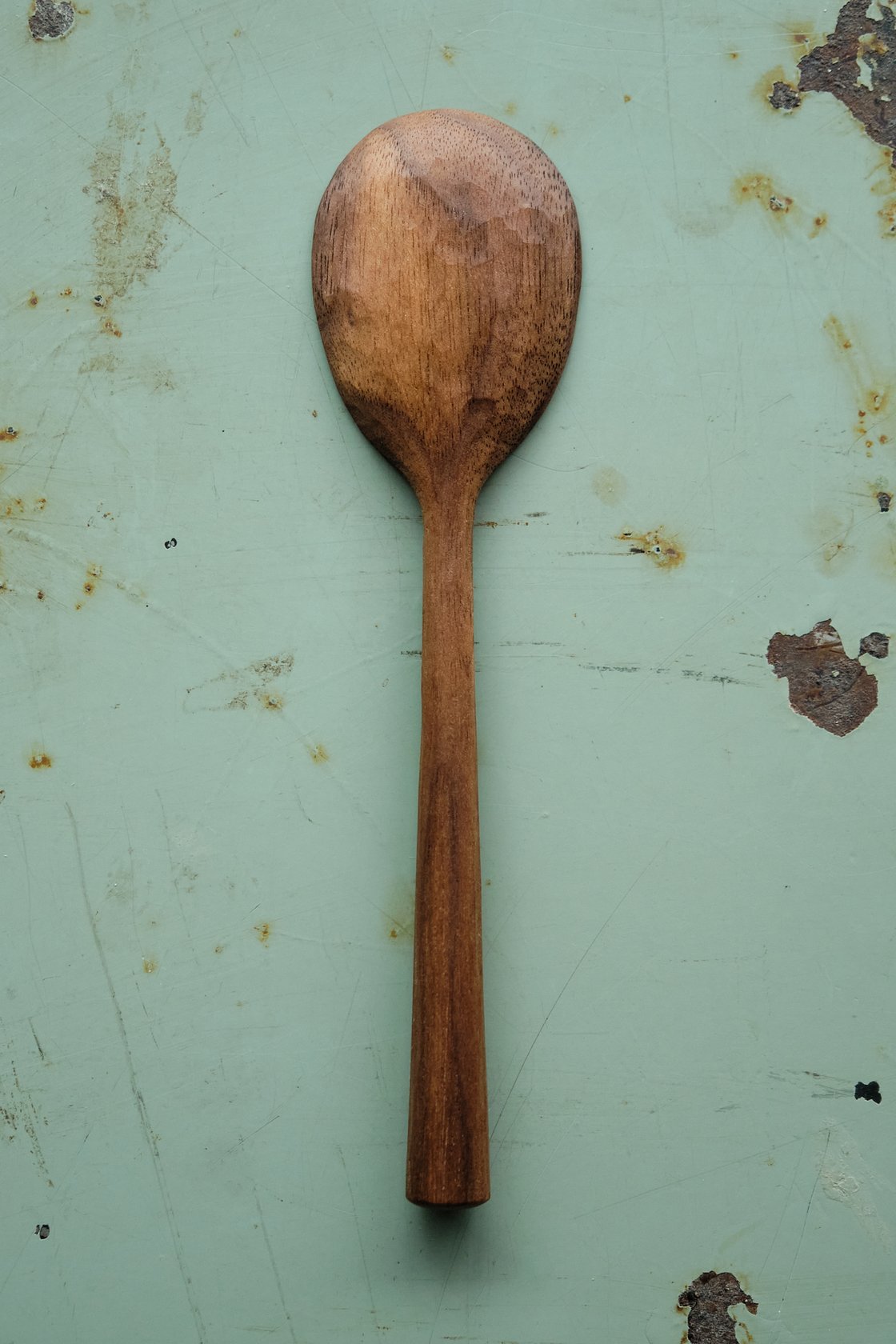 Image of Short Faceted Cooking Spoon