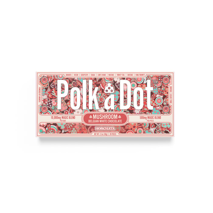 Image of Polka Dot Microdose Chocolate Bar (Horchata)