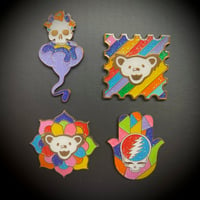 "Grateful Dead" - Antique Gold - Enamel Pin Set