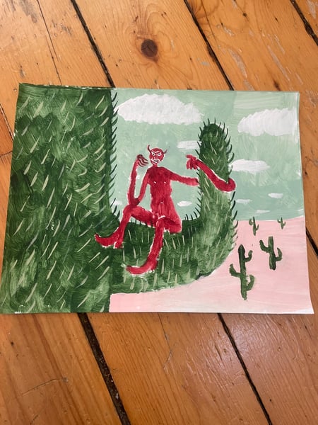 Image of Devil on a cactus