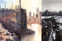 Image 1 of NYC Skyline Print Set 